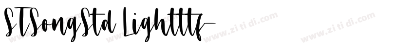 STSongStd Lightttf字体转换